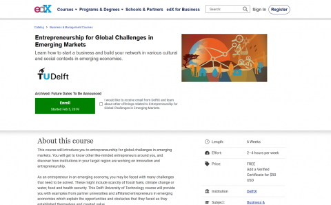 Entrepreneurship for Global Challenges in Emerging Markets